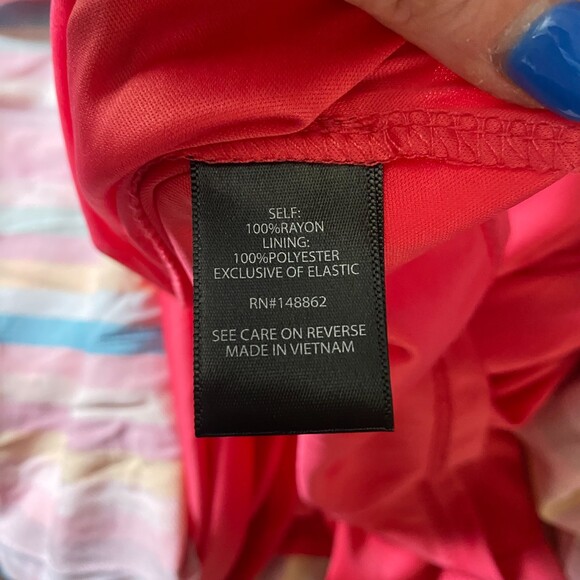 Torrid Midi Challis Striped Smocked Tiered Dress - 3 - Picture 10 of 11